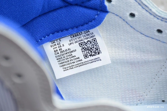 White Blue  Racer Jordan Retro CK6637-104 High CK6637-104 1 Air Zoom 0807